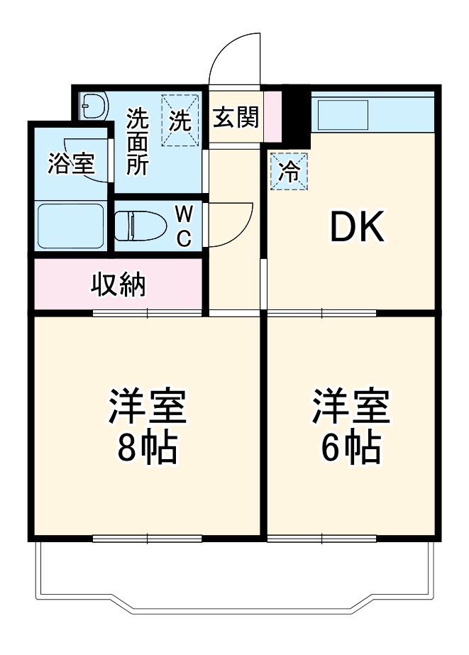 エレガントライフ 2の間取り