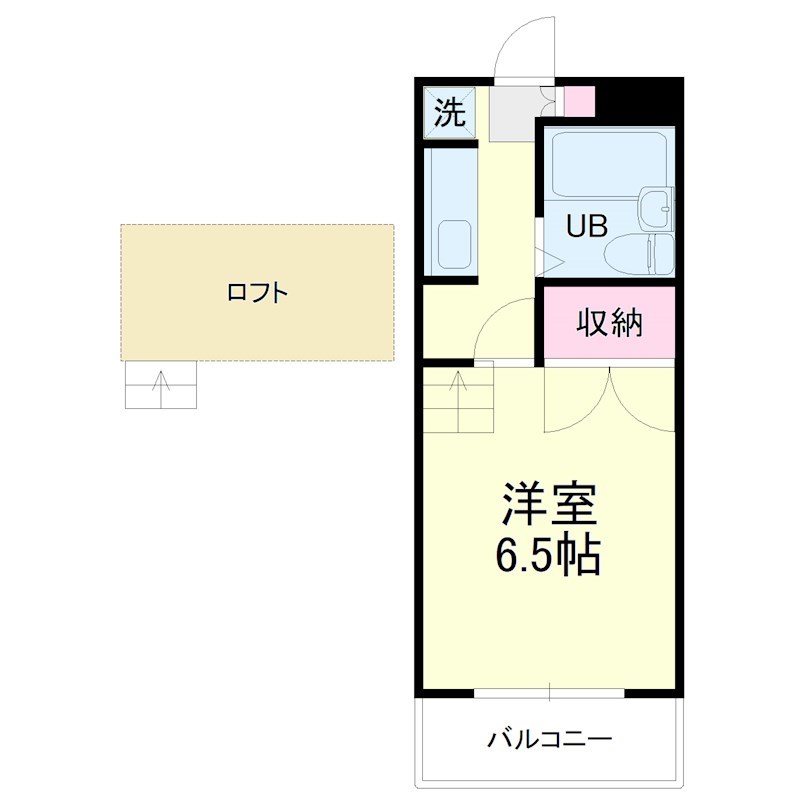 上島ロイドアパートBの間取り
