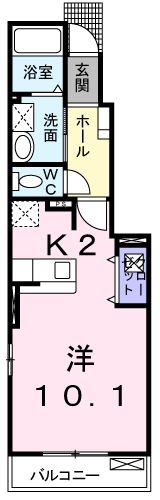フルール セゾン Ⅱの間取り