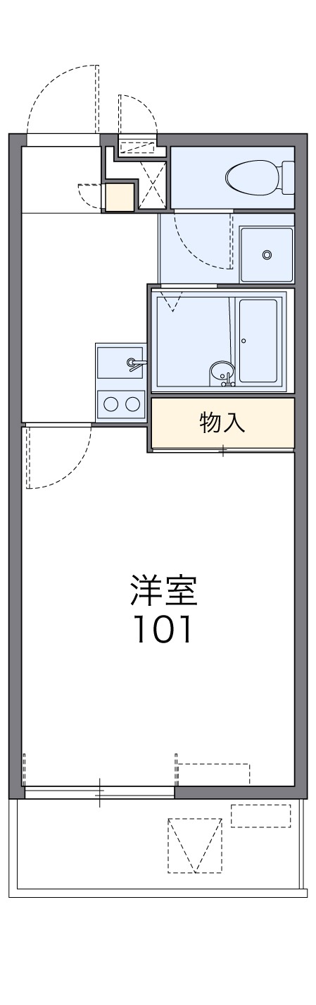 レオパレスYAMAZAKIの間取り