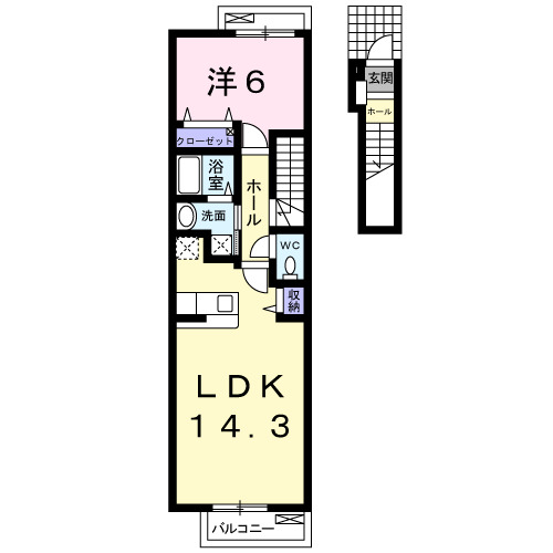 フランの間取り