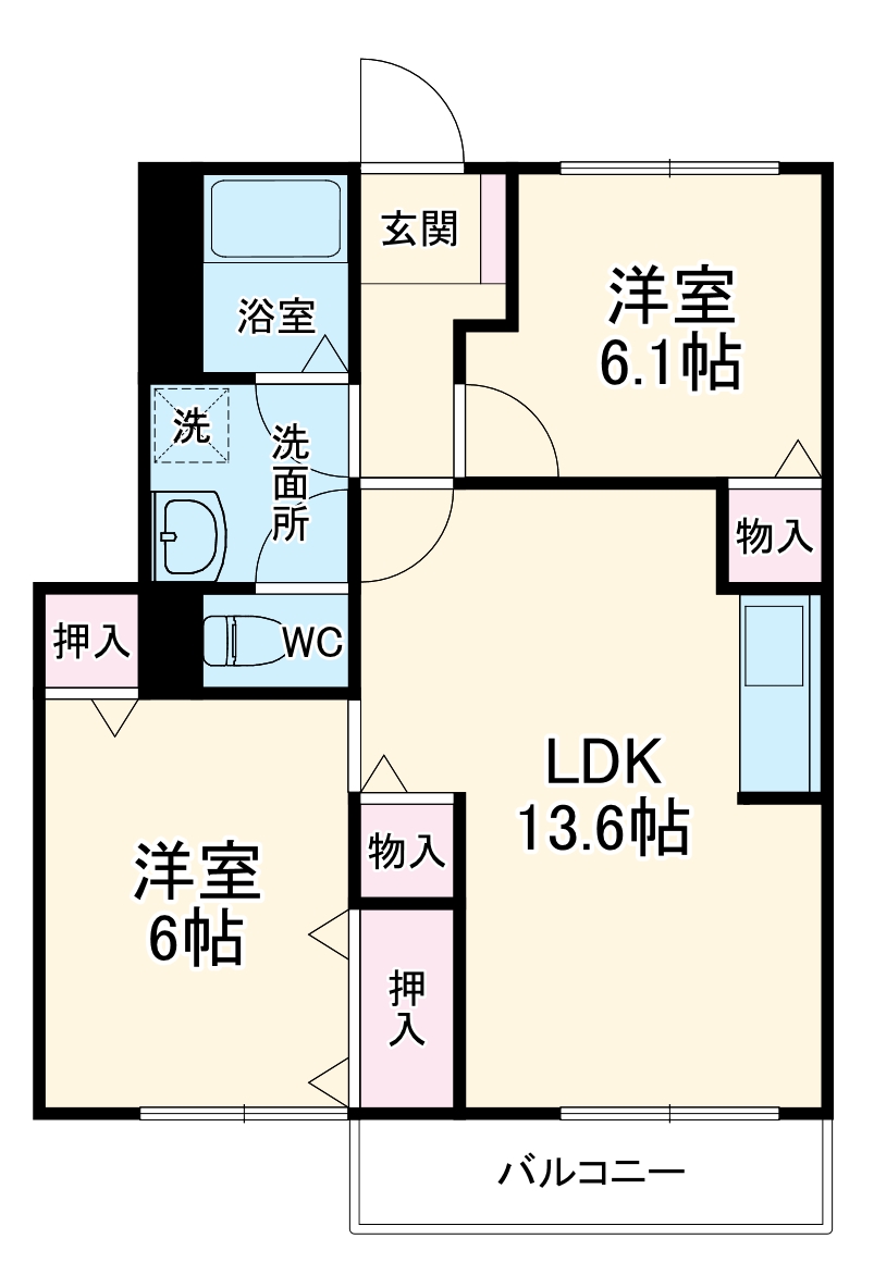 グランドコート薬円台の間取り