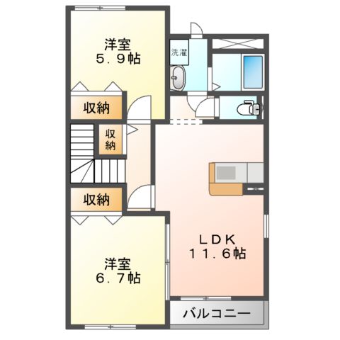 エストハイムの間取り