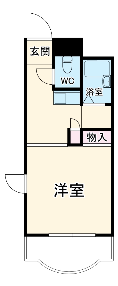 レオパレスパティオの間取り