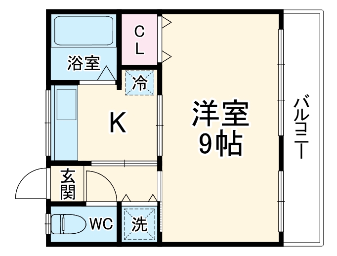 鶴岡マンションの間取り