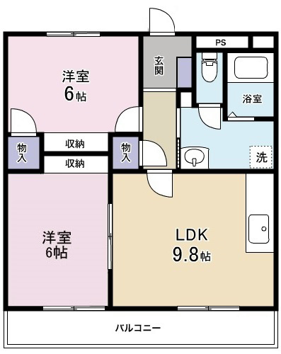 VPマンションⅢの間取り