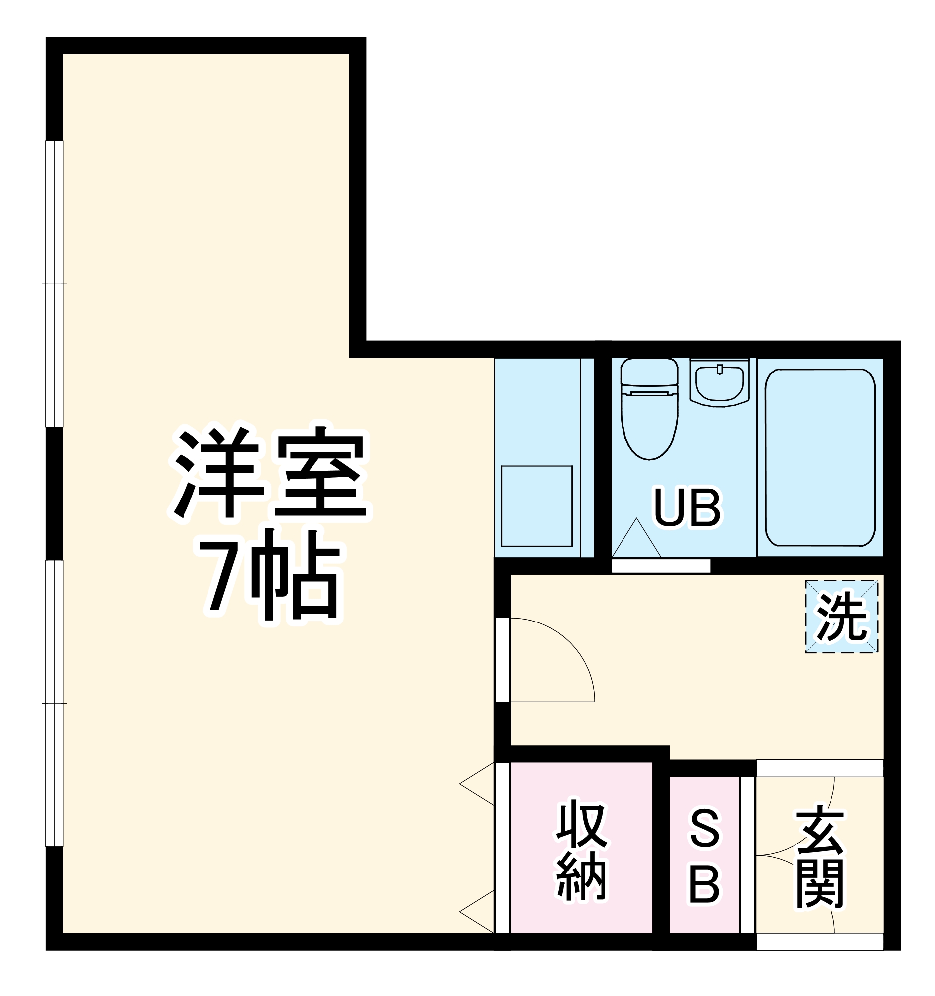 セイントハイツの間取り