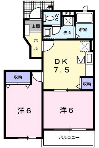 プラムフィールドBの間取り