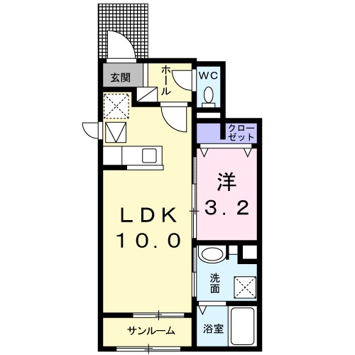 チッタ デラ ステラBの間取り