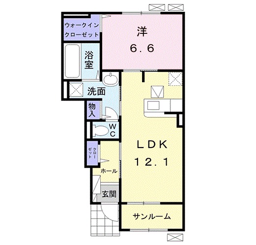 明日葉の間取り