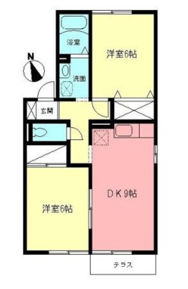 サンモールAの間取り