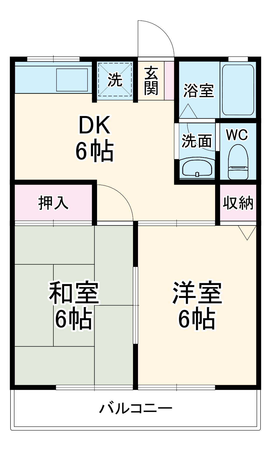 ハウスレーベン Aの間取り