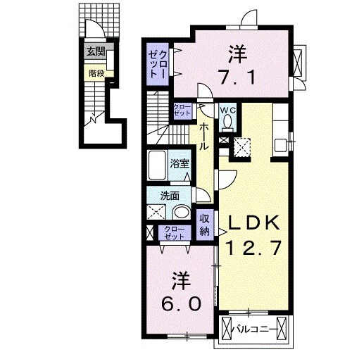 アルカンシエルAの間取り