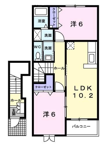 アンジュメゾン Ⅱの間取り