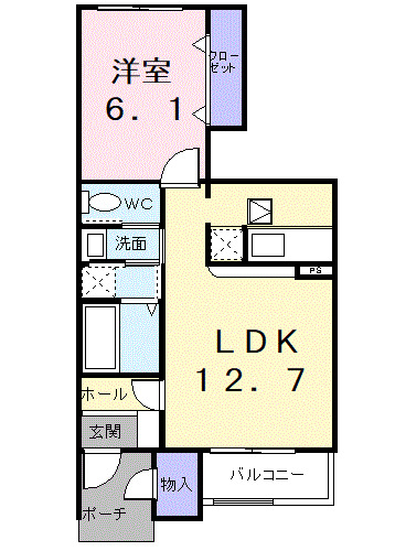 アルバーダAの間取り