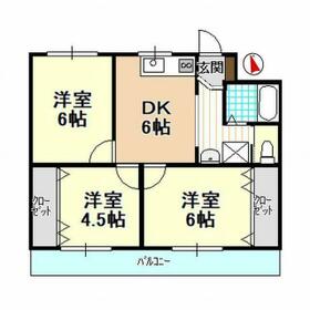 平和ハイツFの間取り