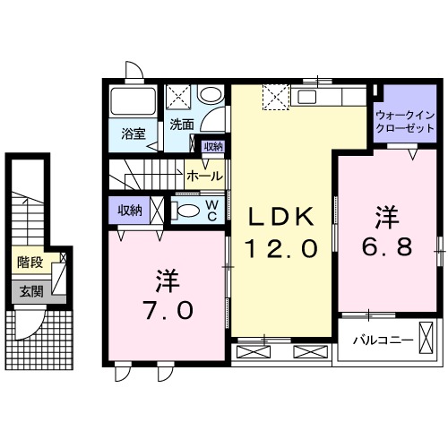 クレマチスⅡの間取り