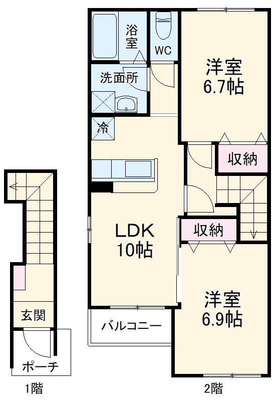 ハピネスの間取り