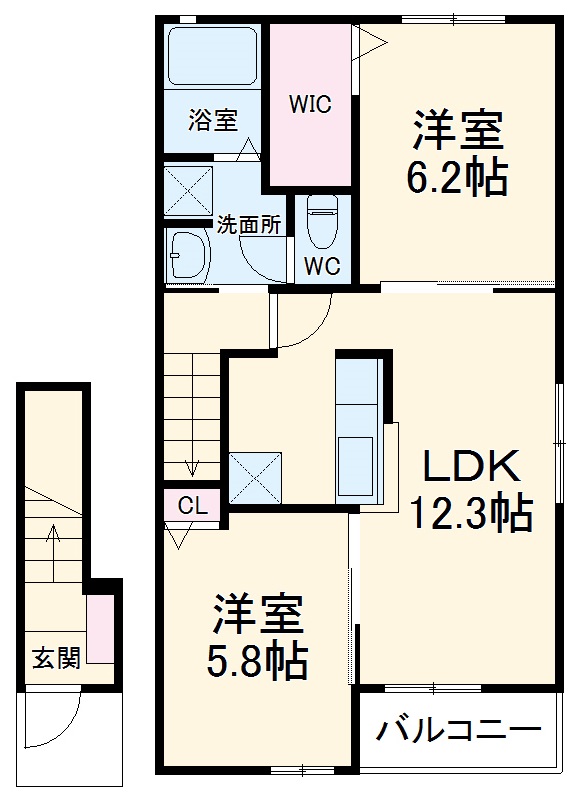 プリムラⅡの間取り