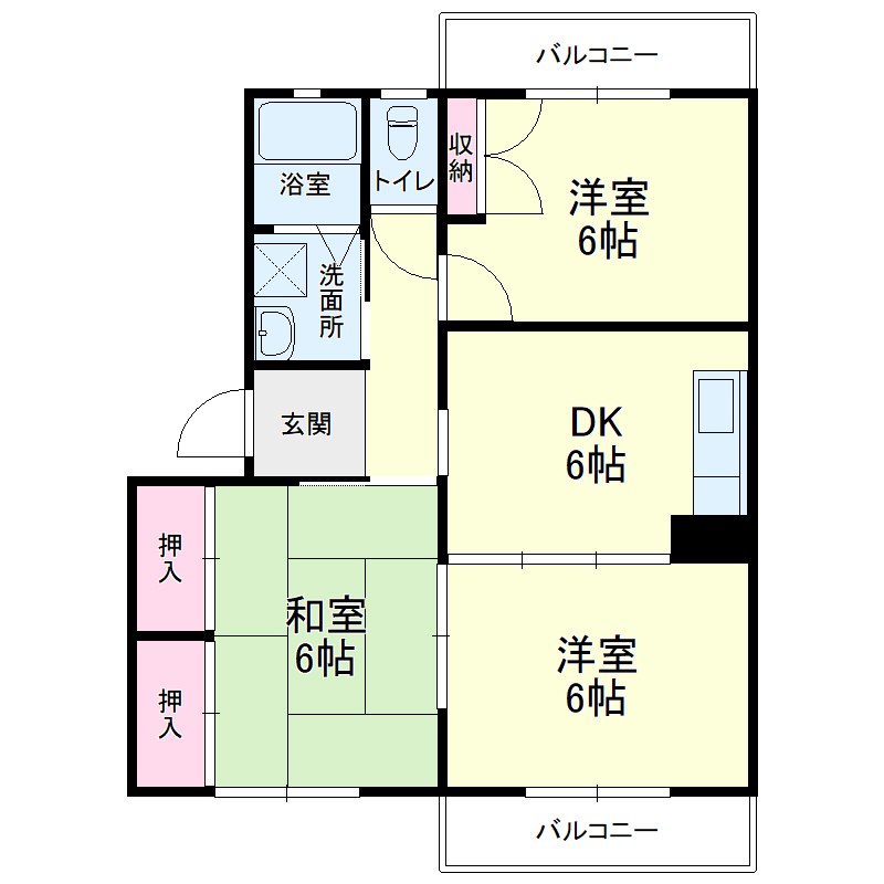 アマネセル堅田の間取り