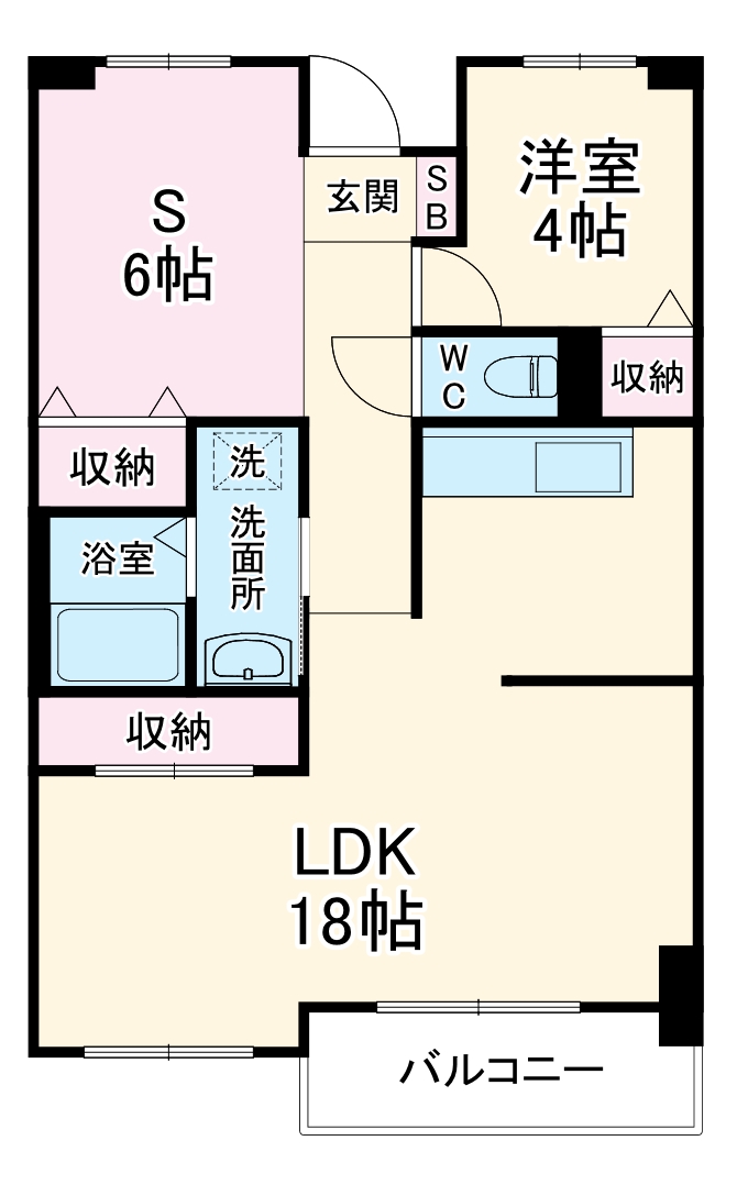 パークビュー四ツ池の間取り