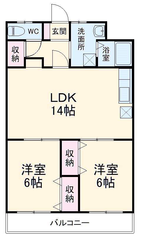 プレジールメゾンの間取り