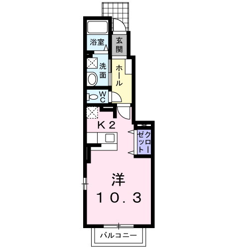 サンリット ファミーユ Ⅱの間取り