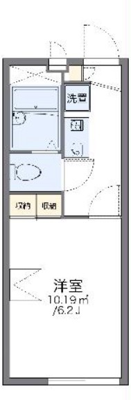 レオパレスヨロズヤDの間取り
