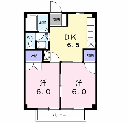 グリーンハイツAの間取り