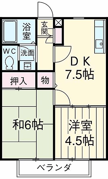ルミエールBの間取り