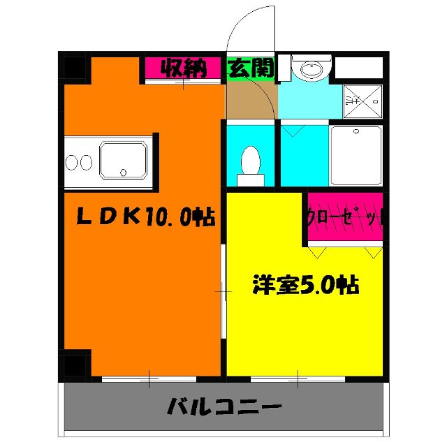 栗林第7ビルの間取り