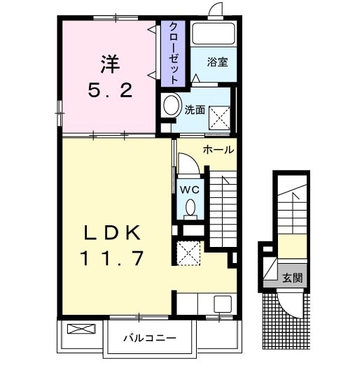 グランドールBの間取り