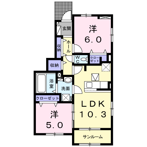 コンフォートガーデンの間取り