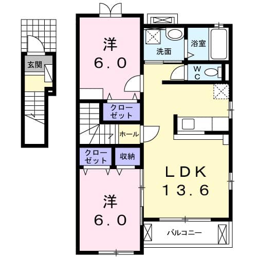 フリーデ センジュの間取り