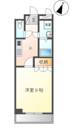 ウォーターミル伍番館の間取り