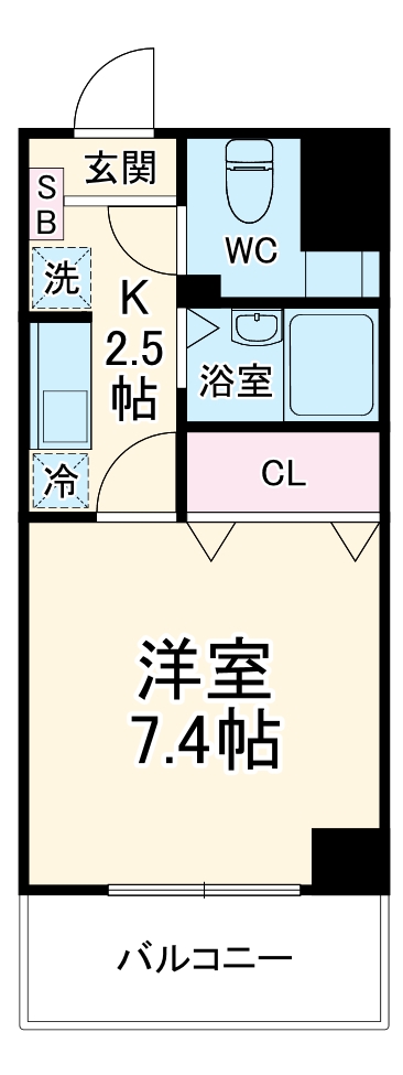 ミリアビタNO.13の間取り