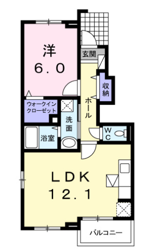 ヴィルヌーブ ネオ 壱番館の間取り