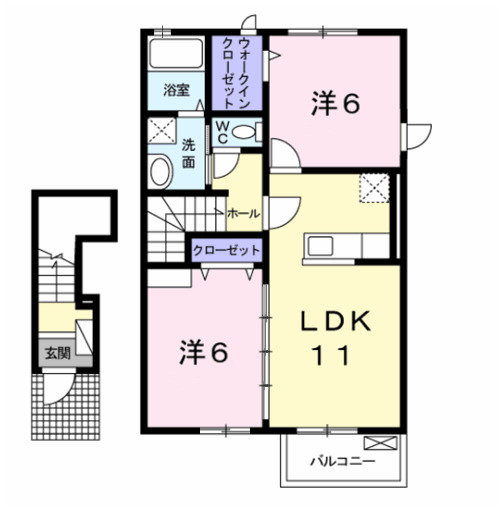 メゾン・ド・レネット Ⅱの間取り