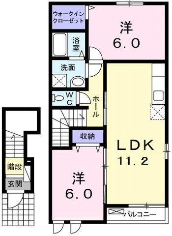フェアステージＡの間取り