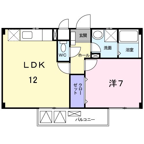 リバーサイドプラザ・02020号室の間取り