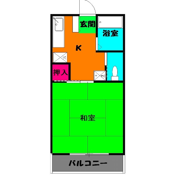 青葉ハイツ2の間取り
