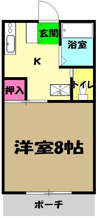 青葉ハイツ3の間取り