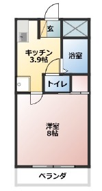 コーポ司の間取り