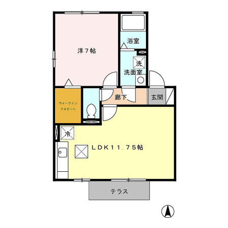 プリマベーラ・ユカ Aの間取り