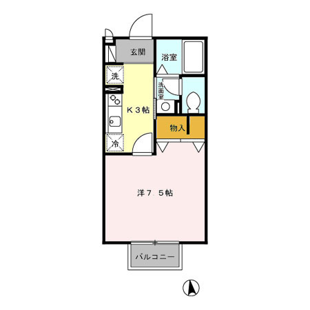 カーサリヴェールⅡの間取り