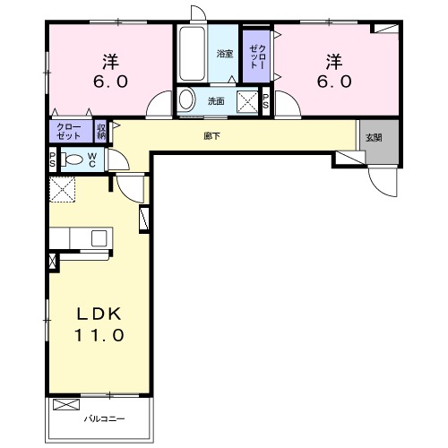 翔南 BRISA Aの間取り
