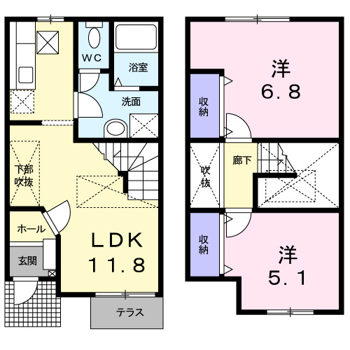 ピュア・Bの間取り