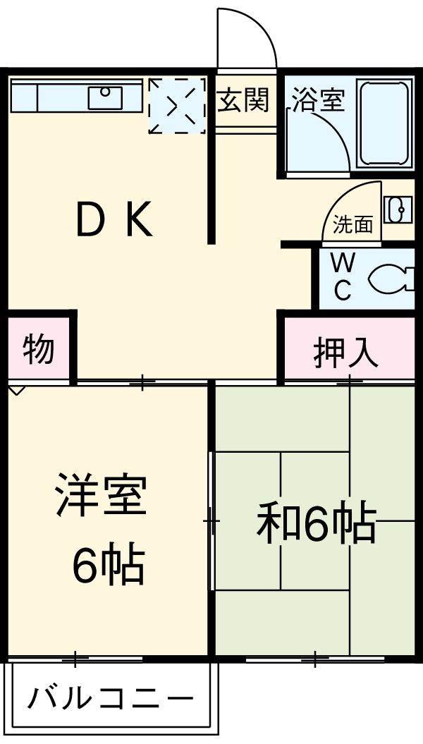 リバースター北綾瀬Bの間取り