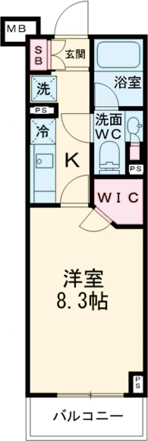 コンフォリア蒲田の間取り