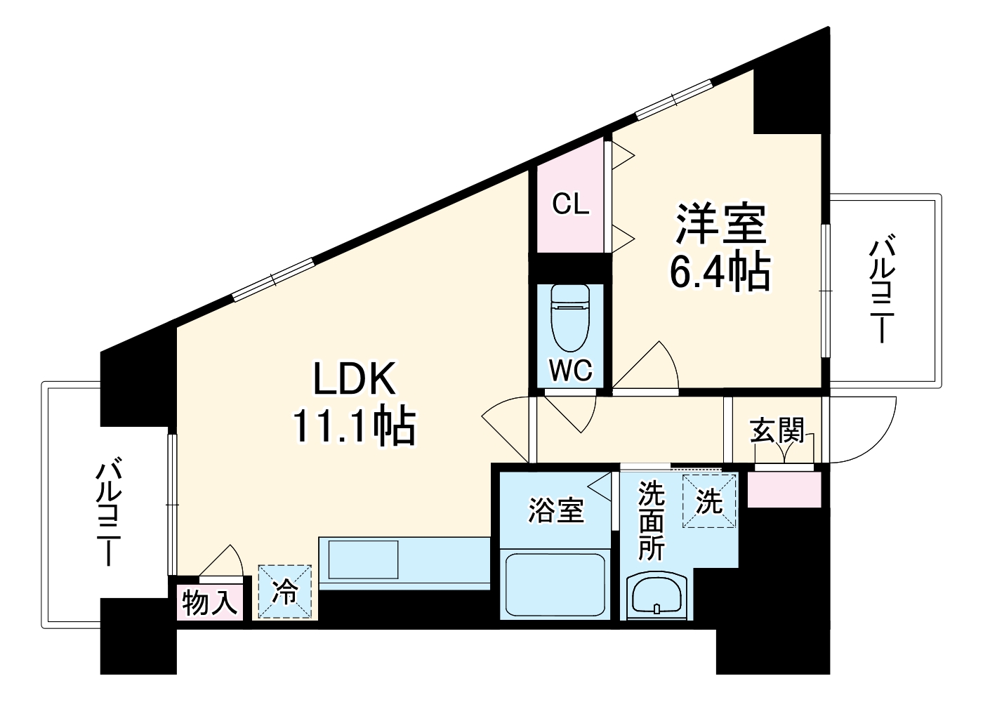 SouthernCross鵠沼の間取り